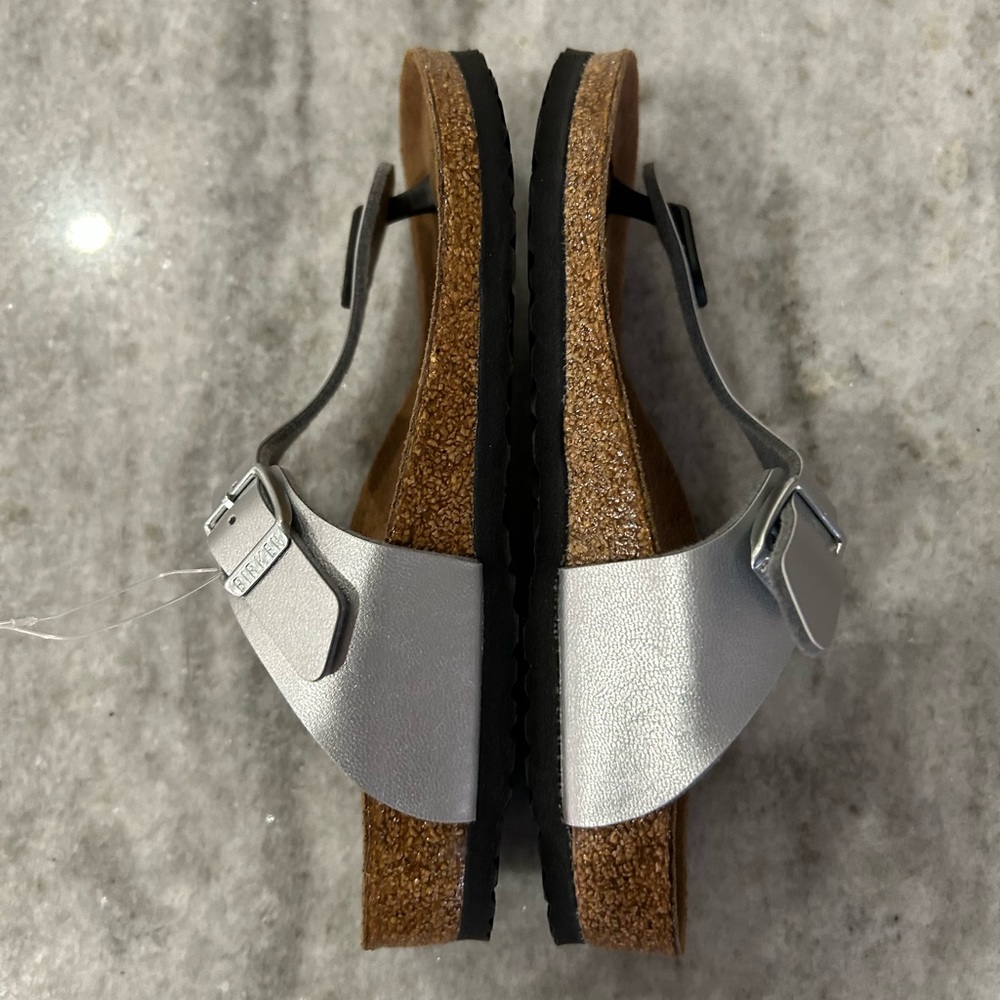 Birkenstock Kids Sandals - Silver and Brown - Picture 7 of 10